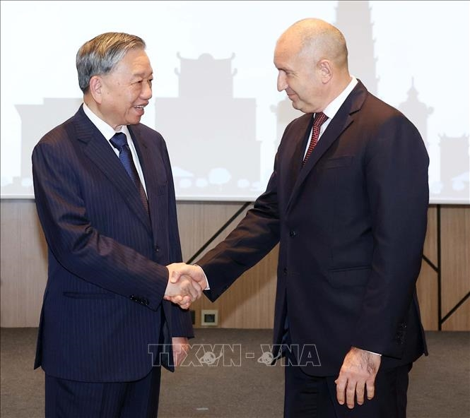 Tổng Bí thư Tô Lâm và Tổng thống Rumen Radev dự Diễn đàn doanh nghiệp Việt Nam - Bulgaria